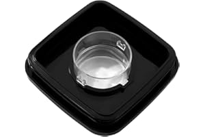 Gokoti Tapa Cuadrada de Licuadora y Tapa Central para Jarra de Licuadora Compatible con Reemplazos de Tapa de Jarra Cuadrada de Licuadora 4903