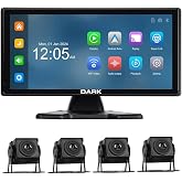 Dark 10.36" Apple CarPlay & Android Auto for Pickup Trucks, Trucks, Caravans, Large Vehicles, Screen Mirroring, 360&deg; Panoramic System 4
