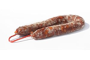 Chorizo piquant de Zamora (Espagne). Chorizo ​​Sarta épicé de 500 grs. Snack salé idéal à partager en famille/amis. Saucisses maison. Produit artisanal. Saucisse 100% naturelle. Chorizo Espagnol.