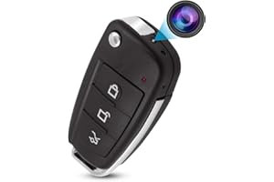 KAGMY HD 1080P Mini Car Key Camera Video Spy Cam, Portable Small Security DVR Cam with IR Night Vision/Motion Detection,Mini Recording Device for Indoor & Outdoor No Needed WiFi