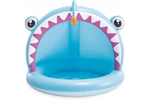 Intex 58419NP - Piscina Gonfiabile Baby Rana Pescatrice, 127x102x86 cm, 1-3 Anni