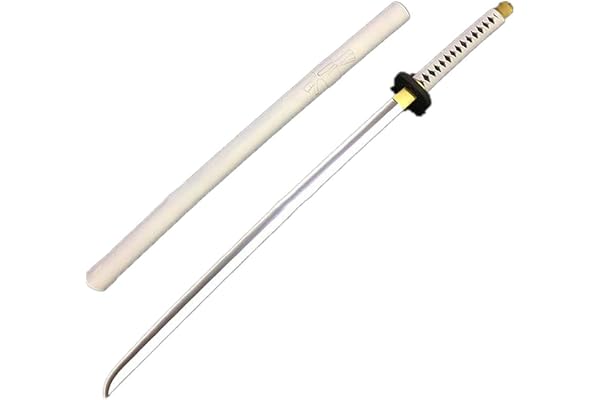damdos Accessoire d'halloween pour Arme Katana Cosplay Épée Roronoa Zoro en Caoutchouc PU Épées Samouraï Cadeaux d'anniversaire