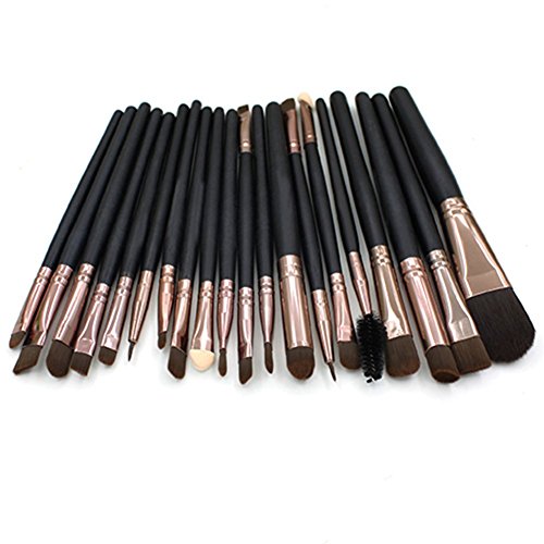Bluelans® 20 Stück Make Up Pinselset Makeup Bürsten Foundation Lidschatten Eyeliner Lippen Make-up Pinsel Kosmetik Set - 5