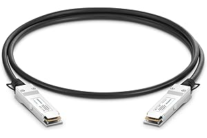 QSFPTEK 100G QSFP28 DAC Cable 1M (PVC, 30 AWG), DAC Cable Twinax de Cobre de conexión Directa pasiva Compatible con Cisco QSFP-100G-CU1M