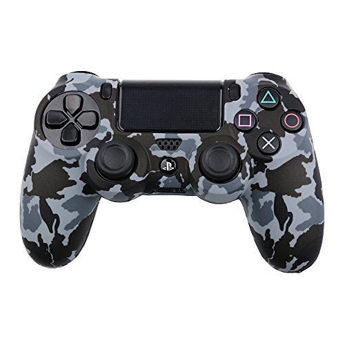 Preisvergleich Produktbild Playstation 4 Silikonhülle grau Camouflage / PS4