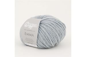 OPHELIA ITALY LANE Ophelia Italy Emma - 005 Celeste Polvere - Gomitoli Lana 50g Filato stoppino, 15% Alpaca, 15% Lana Vergine,10% Viscosa, 60% Acrilico, Filati per Lavoro a Maglia, Gomitolo per Ferri e Uncinetto.