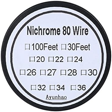 Nichrome 80 - 100 ft 30 Gauge AWG Resistance Wire 0.254mm 30g