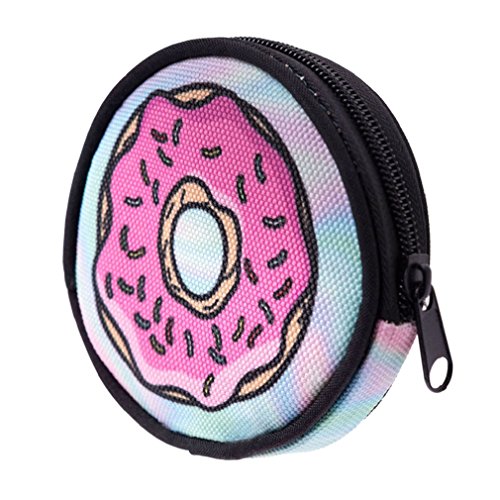 Preisvergleich Produktbild Tonsee rundschreiben münzen portemonnaie kupplung reißverschluss taschen brieftasche schlüssel (rosa)