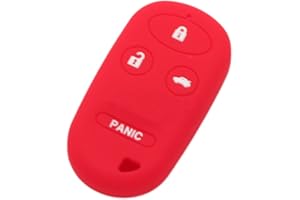 BROVACS silikonowa osłona osłona ochraniacz etui osłona skórna kurtka kompatybilna z HONDA 3 1 przycisk pilot pilot do kluczy CV2209 czerwony