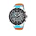 Price comparison product image Zonman Teen's Sweety Corlourful Ribbon Like Dual Time LED Digital Electronic Multi-Function 5ATM Waterproof Sports Wrist (Blue)