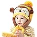Secret Paradise Monkey Winter Baby Kids Girls Boys Warm Woolen coif Hood Scarf Caps Hats Yellow