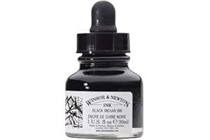 Winsor & Newton Inchiostro di China 30 ml - Nero Con Contagocce