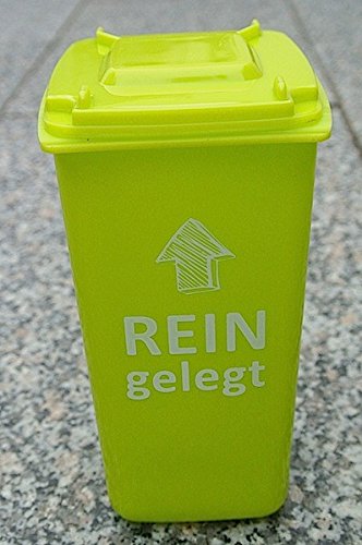 MT Tischmülleimer 408002 Tisch Mülltonne mit Spruch (kiwi ( Rein gelegt )) - 2