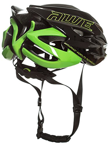 AWE® AWESpeed™ In-Mould Helm Erwachsene Männer Straßen-Radsport 56-58cm Schwarz-Grün - 3