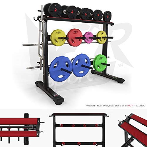 We R Sports Dumbbell & Weight Plate Storage Rack Stand Holder Home Gym Workout