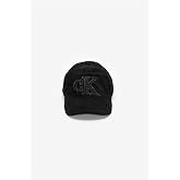 Calvin Klein Felt Monogram Patch Cap Baseball Şapka Siyah, Standart, LV04D5050GUB1, SİYAH, Erkek