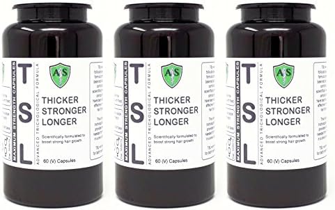 Ultimate Hair & Beard Growth Pills Faster Thicker Stronger Longer Hair Growth Hair Follicle Therapy Thin Hair Growth Strong Booster Treatment Bamboo Extract, Silica, Biotin, MSM (3)