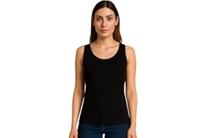 INTIMITALY Liabel - Set 2 Maglie Termiche da Donna, Cotone Puro 100%, Mezze Corte o Spalla Larga, Bordo Raso, Trattamento Termico, Felpatura Soffice Bianche e Nere