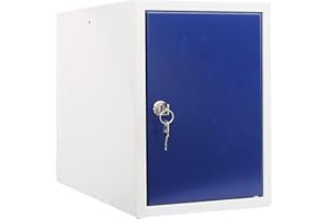 ‎NEWPO kaiserkraft Schließfachwürfel | HxBxT 35 x 25 x 45 cm | Blau | Garderobe Schließfach Schließfachschrank Schließwürfel Spind Umkleideschrank Wertsachenschrank
