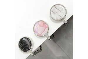 Mainiusi Taschenhalter für Tisch 3 Stück, Faltbare Antirutsch Handtaschenhalter Marmorierung Taschen Aufhänger Taschenhaken Halterung für Handtaschen, Tisch Handtaschenhalter Haken für Restaurant Büro