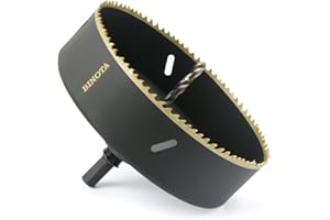 BINOTA Sierra Perforadora Bimetálica M42 152 mm, para Metal, Madera, Madera Contrachapada, PVC, Yablero de Fibra, Panel de Yeso