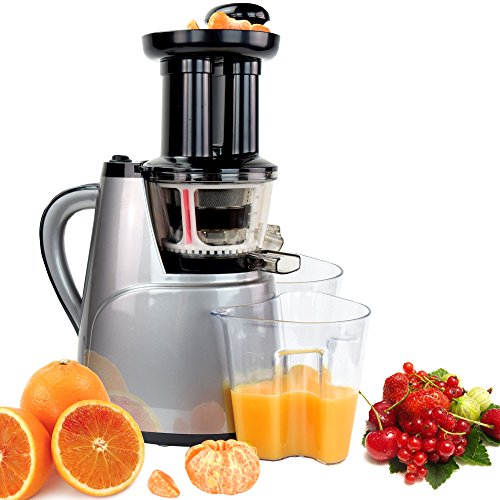 Syntrox Germany SJ-150W-AC Langsam Entsafter mit 2 Einschüben, Frucht Eismaschine und Salatfunktion Saftpresse mit nur 45 U/min Slow Juicer - 3