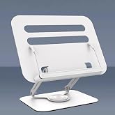 Coverzone Tablet ve Kitap Okuma Standı &ndash; 360&deg; D&ouml;ner Ayarlanabilir Katlanabilir Masa&uuml;st&uuml; Tutucu, Ergonomik Tasarım, Sağlam Al&uuml;