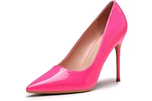 ZHABTUC Escarpins Femme, Mode Talon Haut 10 CM Bout Pointu Fermé Sexy Chaussures Talons Aiguille de Soirée Mariage