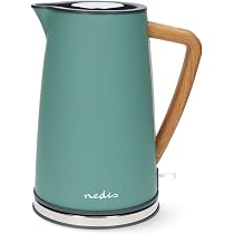 Swan SK14610GREN Nordic Jug Kettle, Wood Effect, 1.7L 3KW, Matte Pine Green 5055322539085 | UK