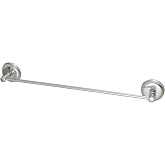 Alper Banyo İris Krom Kaplama Uzun Havluluk, 40 cm, Yapışkanlı ve Vidalı Montajlı Banyo Havlu Askısı, 35 mm Oval Bantlı, Parl