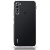 KZY İLETİŞİM Xiaomi Redmi Note 8 ile uyumlu Kapak Tıpalı Kamera Korumalı Şeffaf Premier Kılıf