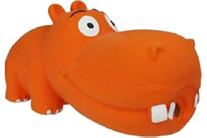 Multipet látex hipopótamo Juguete para Interactivo para Perro 20 cms. Tres Colores Variados.