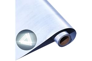 ALXAZA Reflective HTV Vinyl Heat Transfer Vinyl Bundle HTV Vinyl Rolls 12Inch x 7Feet for T-Shirts, Reflective Vinyl Iron On Vinyl for Cricut, Cameo Heat Press Machines Reflective Htv Grey