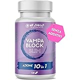 VAMPA BLOCK SLIM, Menopausa Integratori Vampate, 120 Capsule (4 Mesi), Azione 10 in 1, Favorisce l’equilibrio del peso corpor
