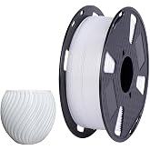 CC3D - Standard PETG Filament White 1kg 1.8mm, 3D Printer Filament, FDM 3D Printing Materials, White PETG Filament