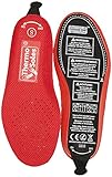 Thermo Soles thermosoles beheizbare Semelles Semelles 3D avec télécommande Rouge Rouge L