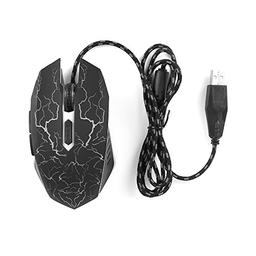 Preisvergleich Produktbild Joshnese LED Optische USB Wired Game Maus Professionelle Für PC Laptop 4000DPI