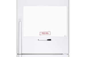 CKB Ltd lavagna magnetica bianca bianca cancellabile a secco lavagna magnetica per frigorifero con pennarello lavagna bianca e penna cancellabile grande agenda giornaliera A4