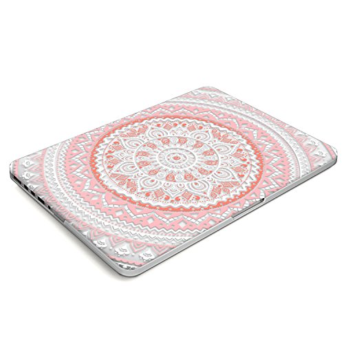 Case MacBook Pro 15 Retina Hülle Rosa ,iCasso Medallion Design Ultra Slim Dünn Kratzfeste matt rutschfest Hartschale Kunststoff Schutzhülle Snap case für MacBook Pro 15 Zoll Retina (Modell: A1398) - 4