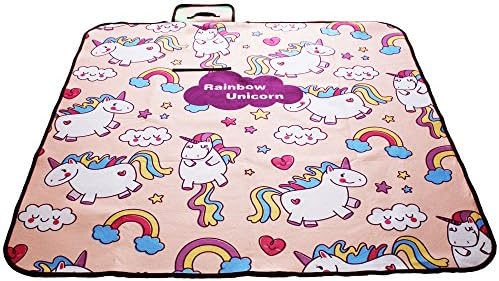 JYSPORT Picnic Blankets Beach Moisture Rug Camping Mat Waterproof Backing - Outdoor Folding portable Blanket with Handle