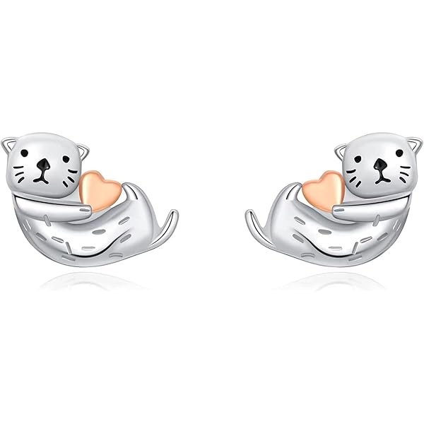 Small Dinosaur Stud Earrings - 925 Sterling Silver Tiny Animal Cartilage Earrings