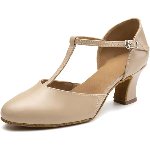 Uonpie Vrouwen Latin-dansschoenen Gesloten Toe Standaard Gesloten Teen Ballroom Dansschoenen Lace Up Latin Dansschoenen Salsa Onderwijs Schoenen, 35 EU