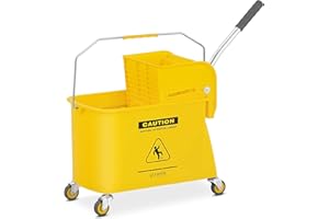 ulsonix Carrello Pulizie Professionale Con Secchio Lavapavimenti E Strizzatore UNICLEAN 8 (20 litri, Plastica)