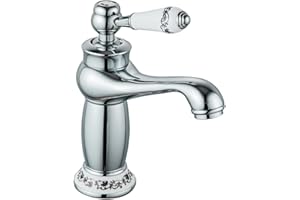 DP GRIFERIA DP Grifería - Grifo monomando de lavabo en color plateado, modelo Argán