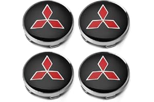WGABKN Auto Centro Tapacubos para Mitsubishi Pajero/Montero/Shogun 1982-2025,4 Pcs Llantas Tapas Prueba Polvo Decoración Exterior Accesorios,9-55MM