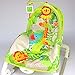 baby rocker bouncer chair infant to toddler vibration 'jungle' easy fold-to-store suitable from birth - 40 lbs