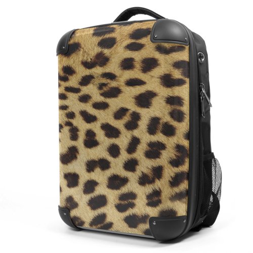 Preisvergleich Produktbild HAUPTSTADTKOFFER - STYLE Laptoprucksack Rucksack Business Laptop Rucksack Arbeits Daypack, individuell gestalten, Geschenkidee, Design: Leopardenfell