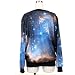THENICE Women's Digital Print Pullovers Sweatershirts (Galaxy Star)