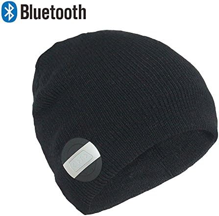 Zibaar Bluetooth Hat Bluetooth Beanie Wireless Beanie Hat Bluetooth Headphone Beanie Hat,Music Beanie Headset with Removable Bluetooth V4.1 Stereo Bluetooth Headset & Mic Hands Free Talking Unisex Black
