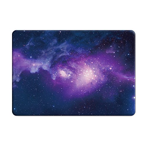 KONKY Macbook Pro 15 A1707 Hülle (2016 freigegeben), Schützende Soft-Touch HartschaleTasche Schutzhülle Snap Case für Neueste 2016 Apple MacBook Pro 15 „Zoll mit Touch Bar und Touch-ID, Lila Sternenklare Nacht - 2